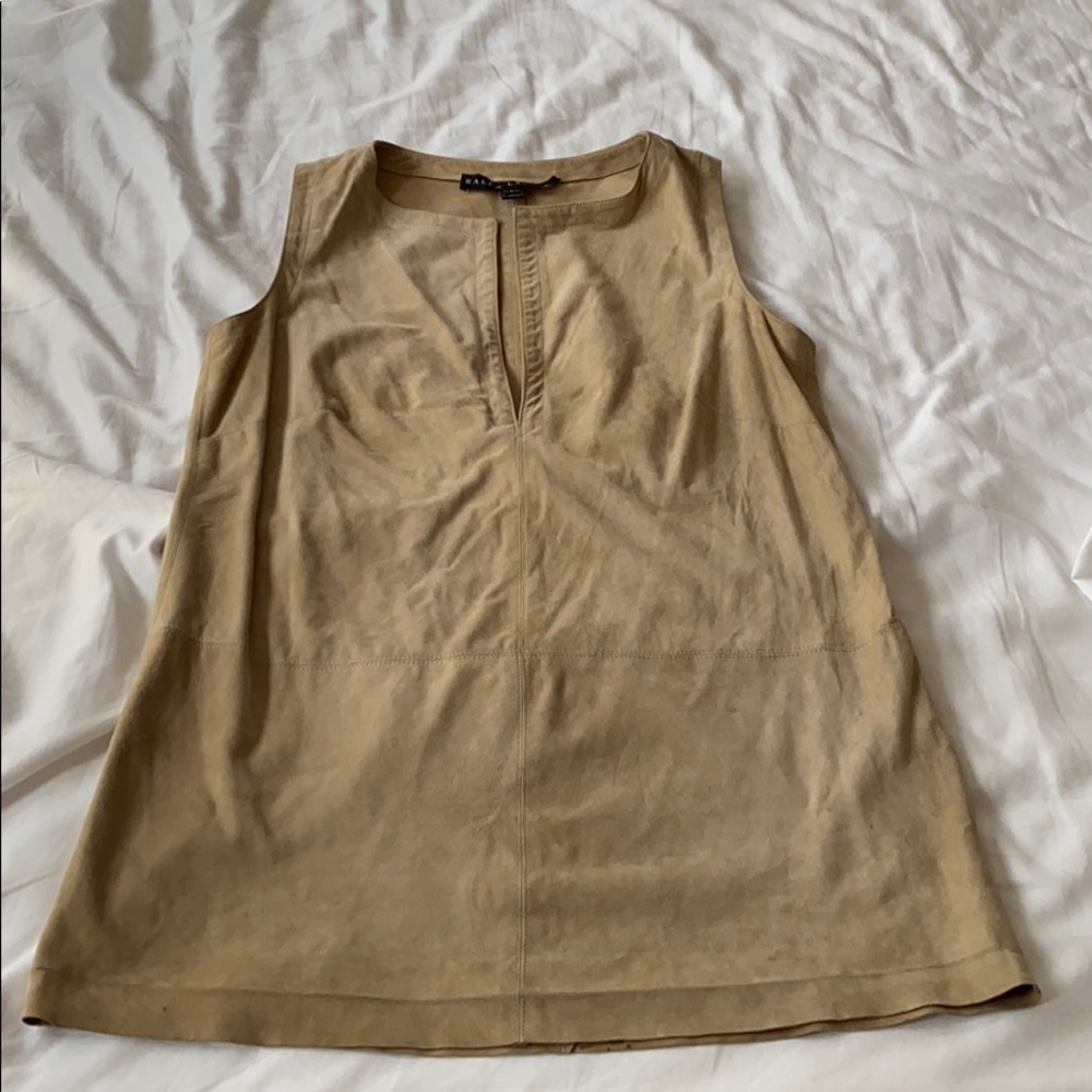 Ralph Lauren Black Label Suede Top